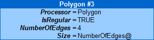 Polygon #3 imports key Size from its own key NumberOfEdges.